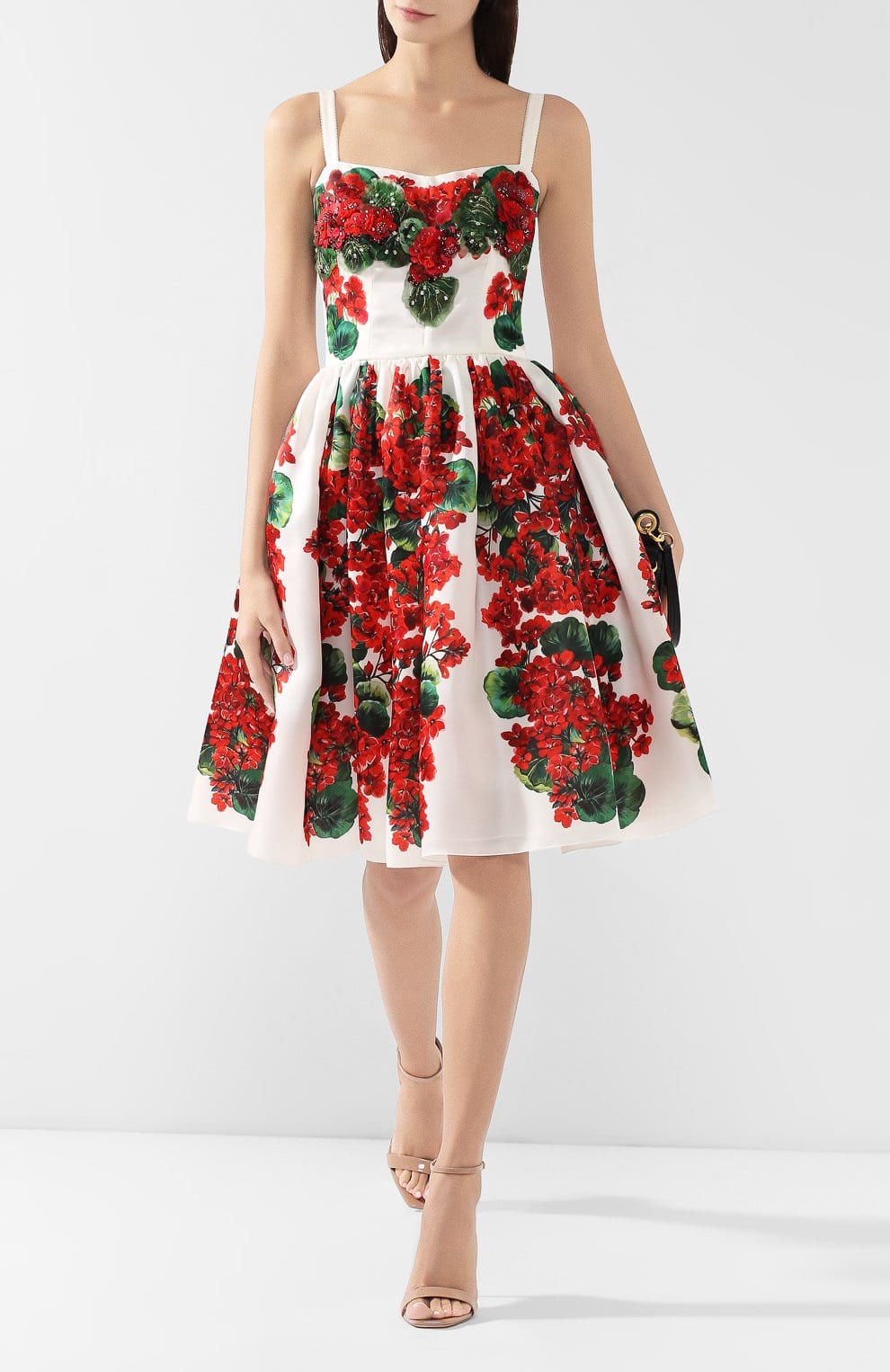 Dolce & Gabbana Flared Floral-Print Dress
