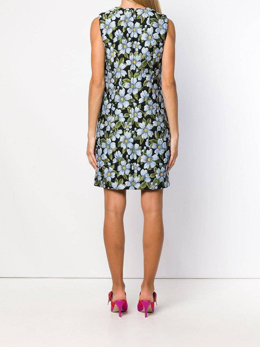 Dolce & Gabbana Floral-Jacquard A-line Mini Dress