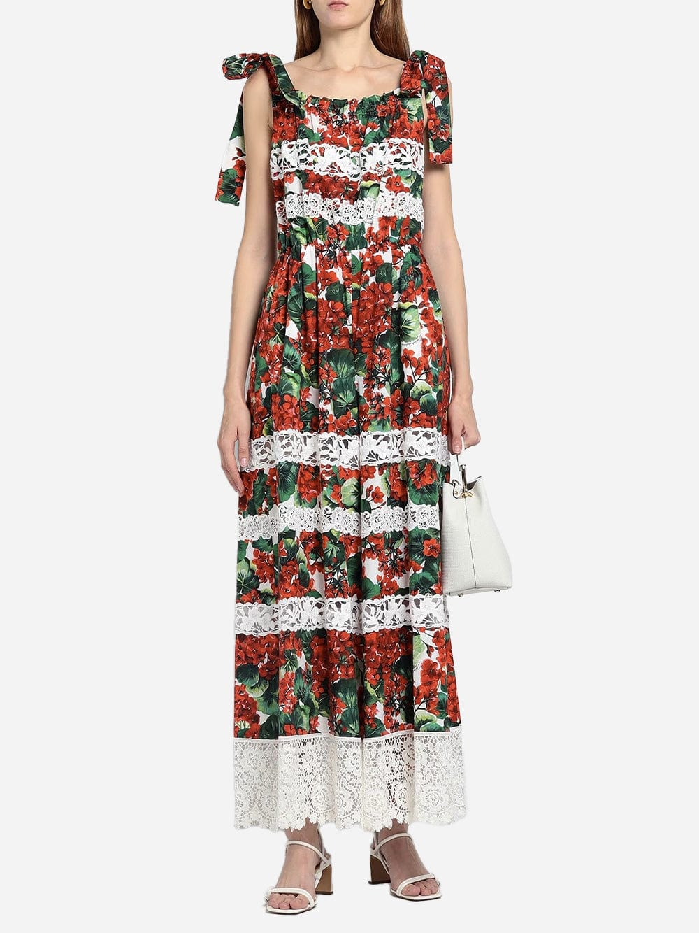 Dolce & Gabbana Floral Lace-Trimmed Jumpsuit