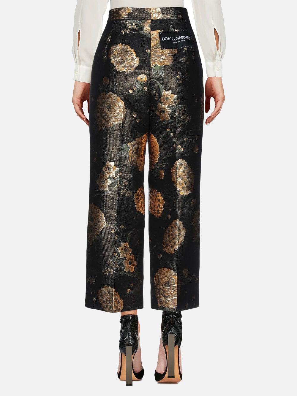 Dolce & Gabbana Floral Print Cropped Pants