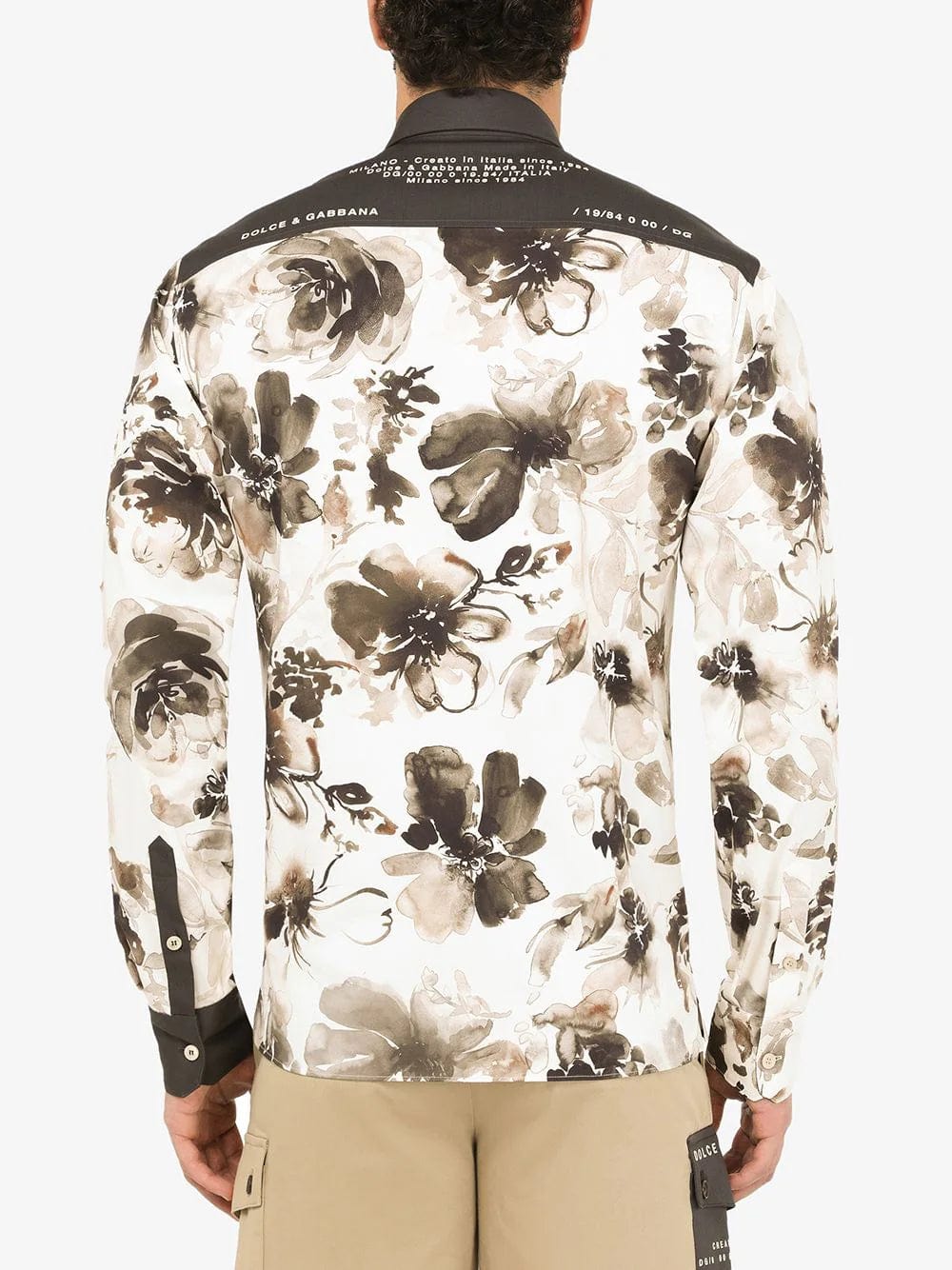 Dolce & Gabbana Floral-Print Pocket Shirt