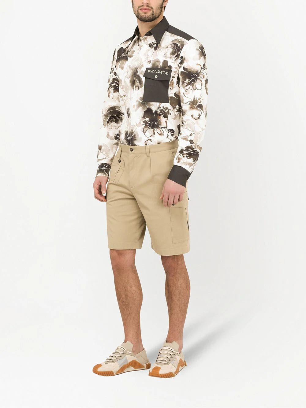 Dolce & Gabbana Floral-Print Pocket Shirt | Sendegaro US Dolce & Gabbana Floral-Print Pocket Shirt | Sendegaro US