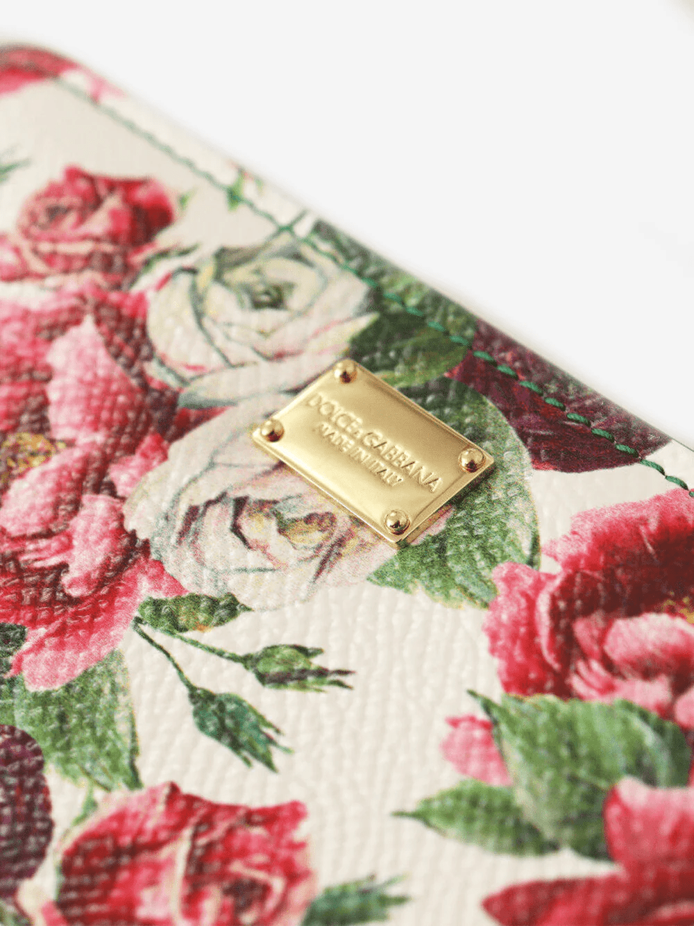 Dolce & Gabbana Floral-Print Logo Wallet