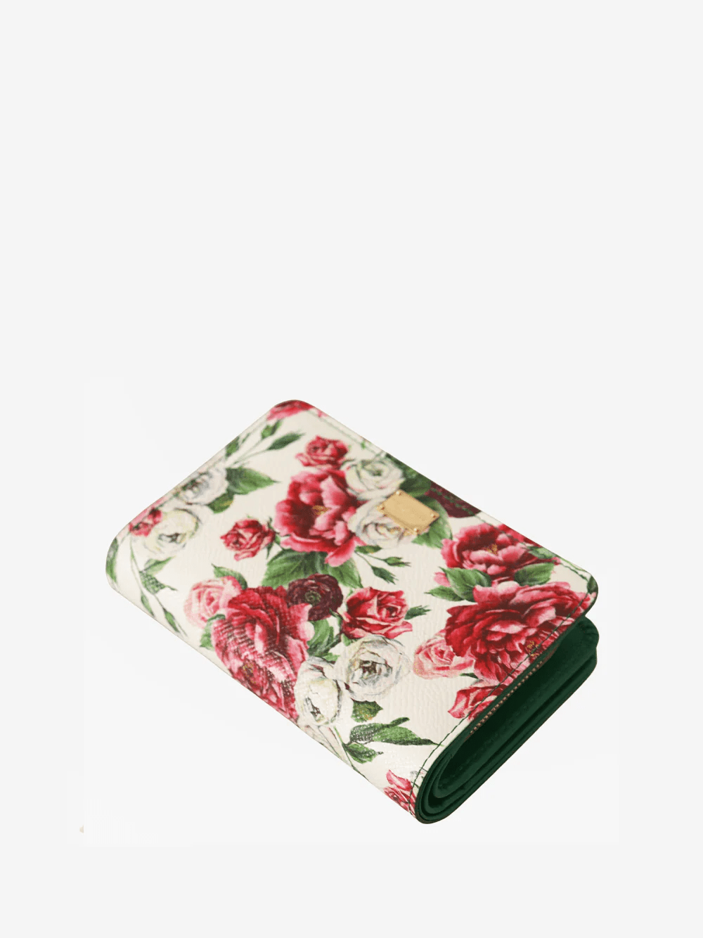 Dolce & Gabbana Floral-Print Logo Wallet