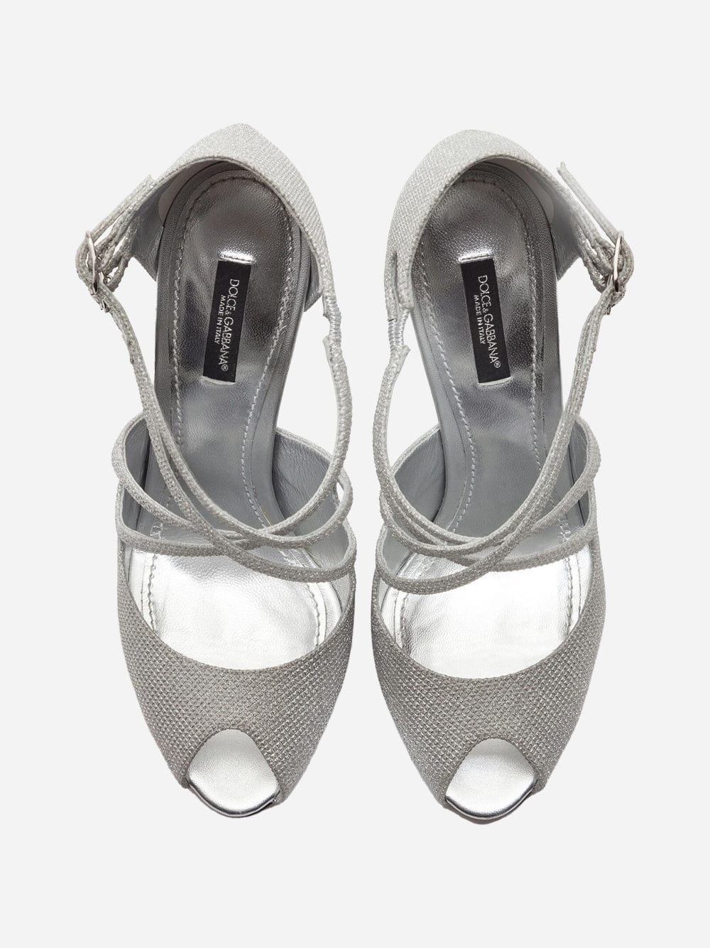 Dolce & Gabbana Glittery Nappa Mordore Sandals
