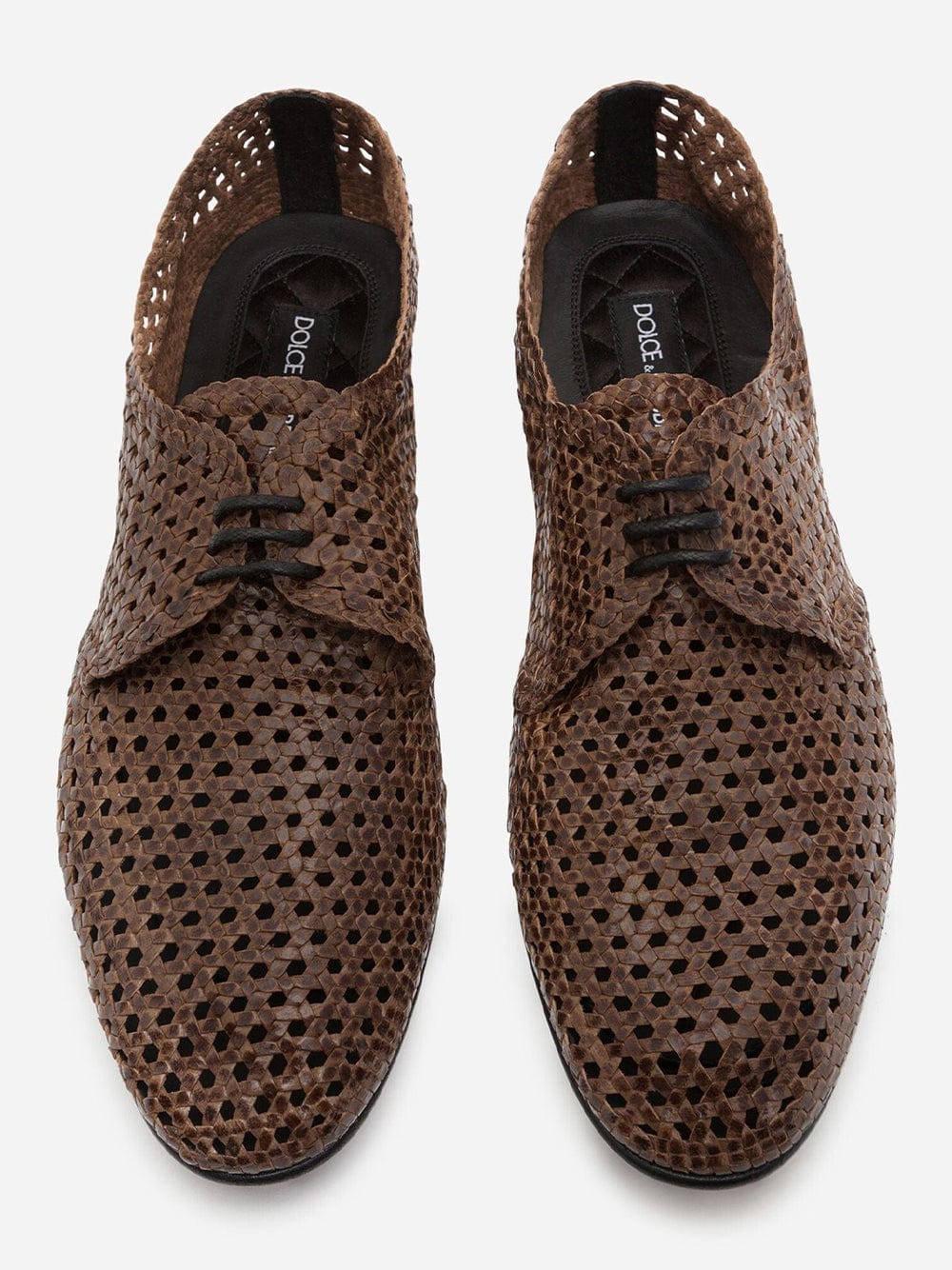 Dolce & Gabbana Hand-Woven Derby Shoes