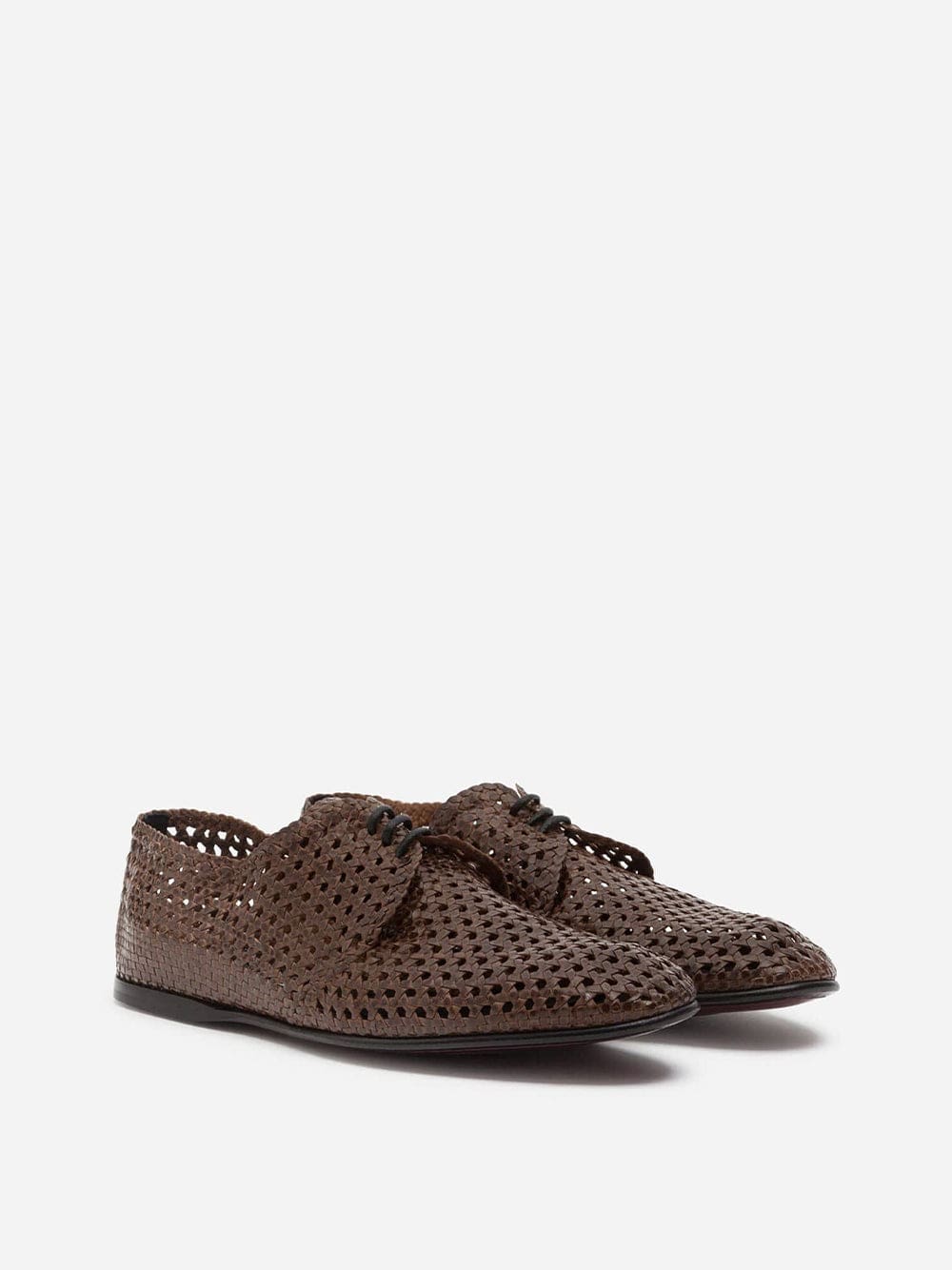 Dolce & Gabbana Hand-Woven Derby Shoes
