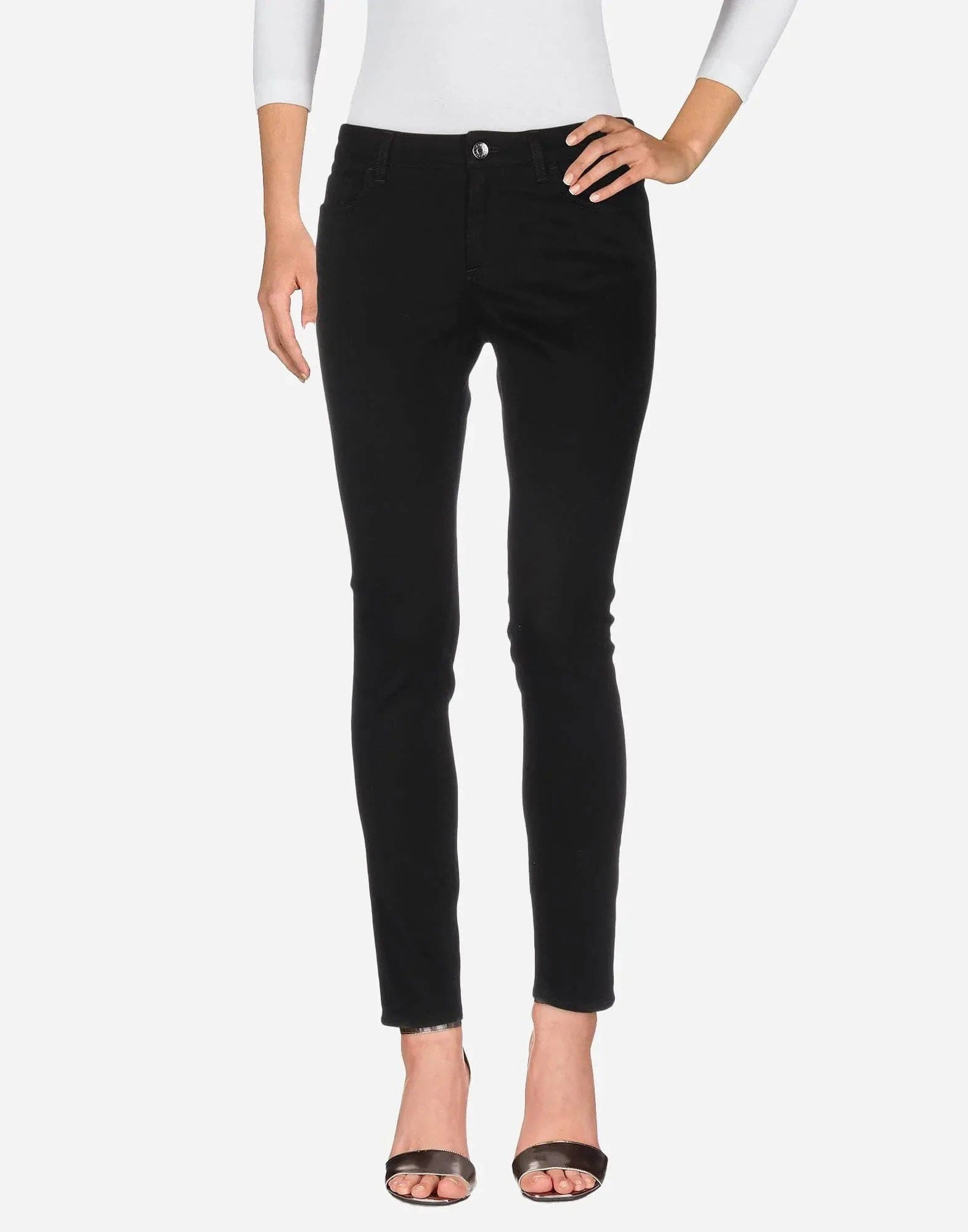 Dolce & Gabbana Heart Embroidered Skinny Jeans