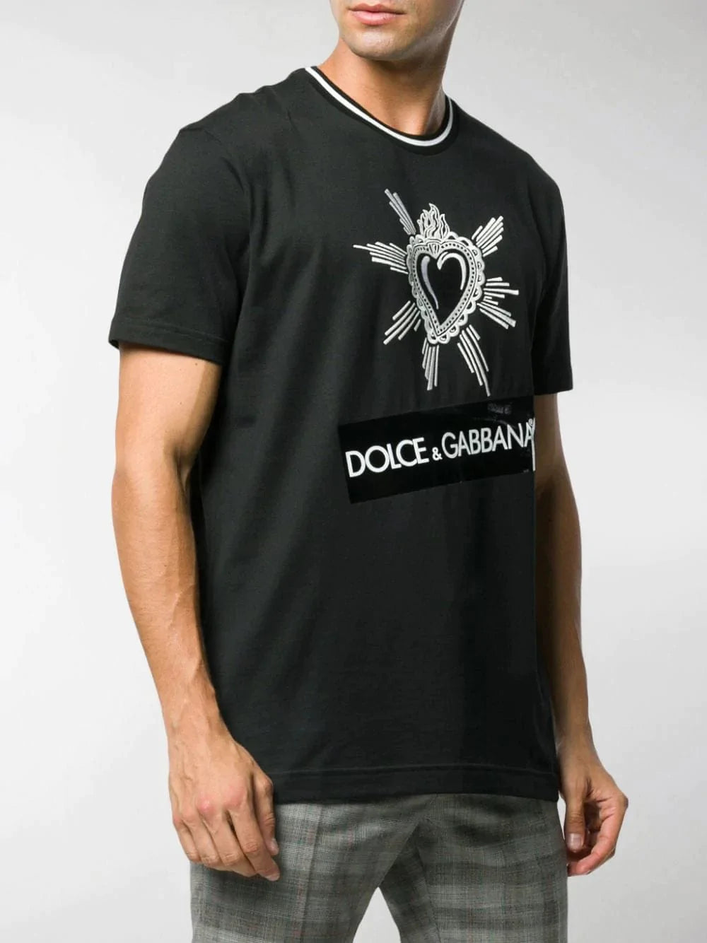 Dolce & Gabbana Heart Embroidery T-Shirt