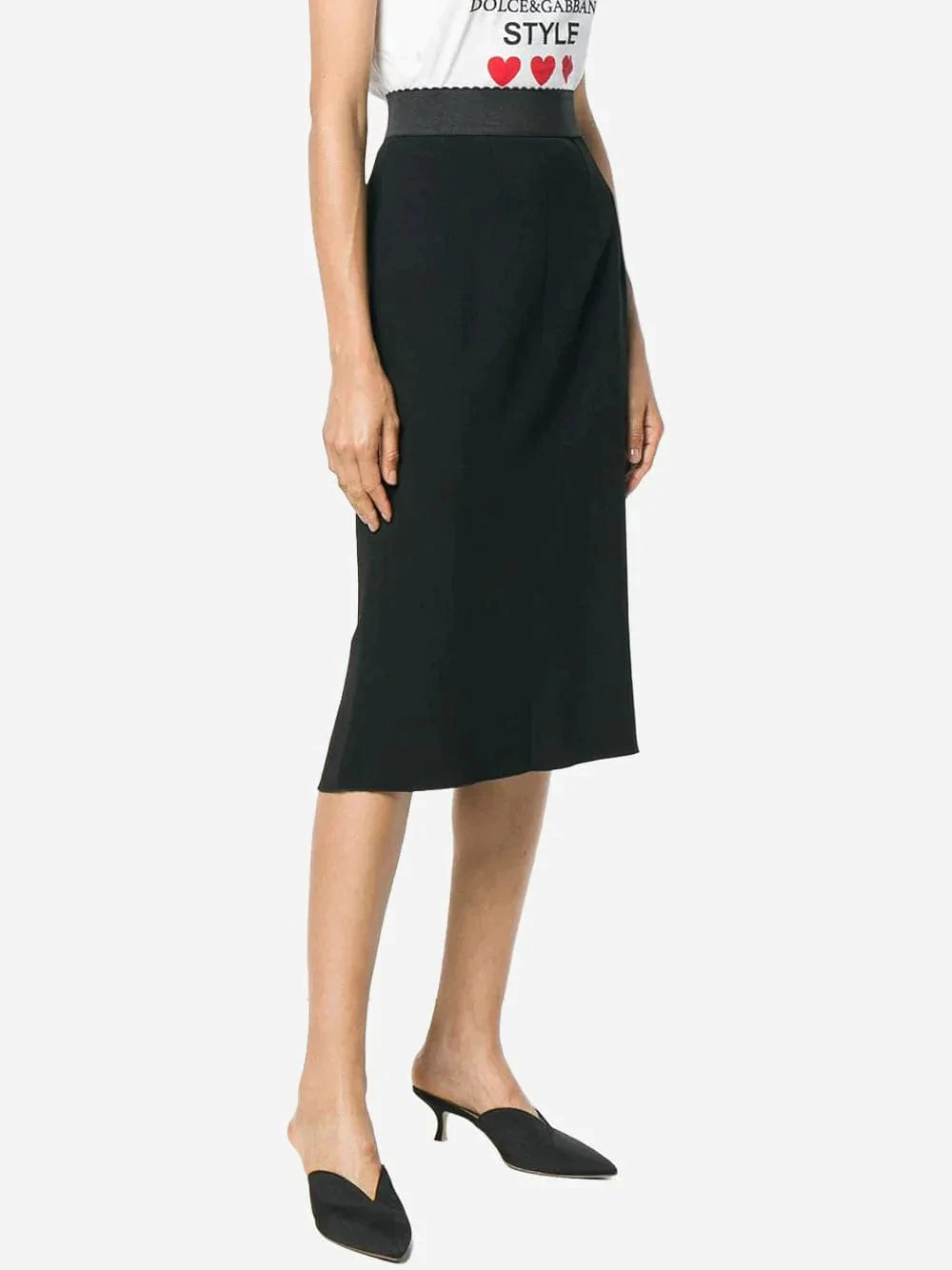 Dolce & Gabbana High Waist Pencil Cut Skirt