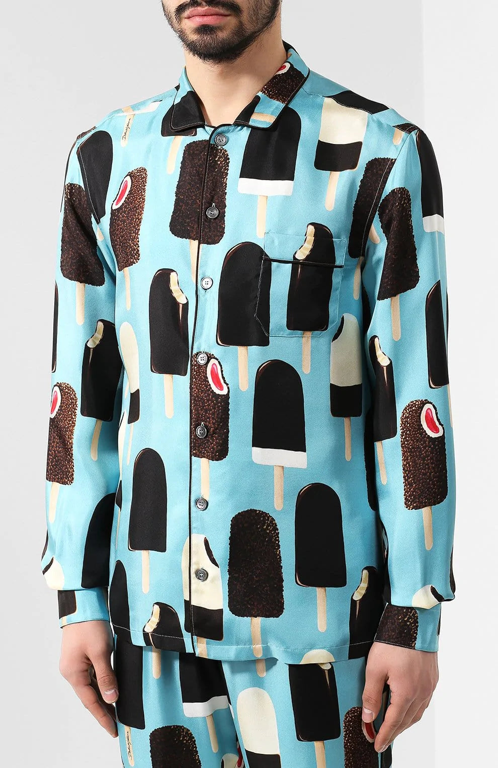 Dolce & Gabbana Ice Cream Print Shirt | Sendegaro Dolce & Gabbana Ice Cream Print Shirt | Sendegaro