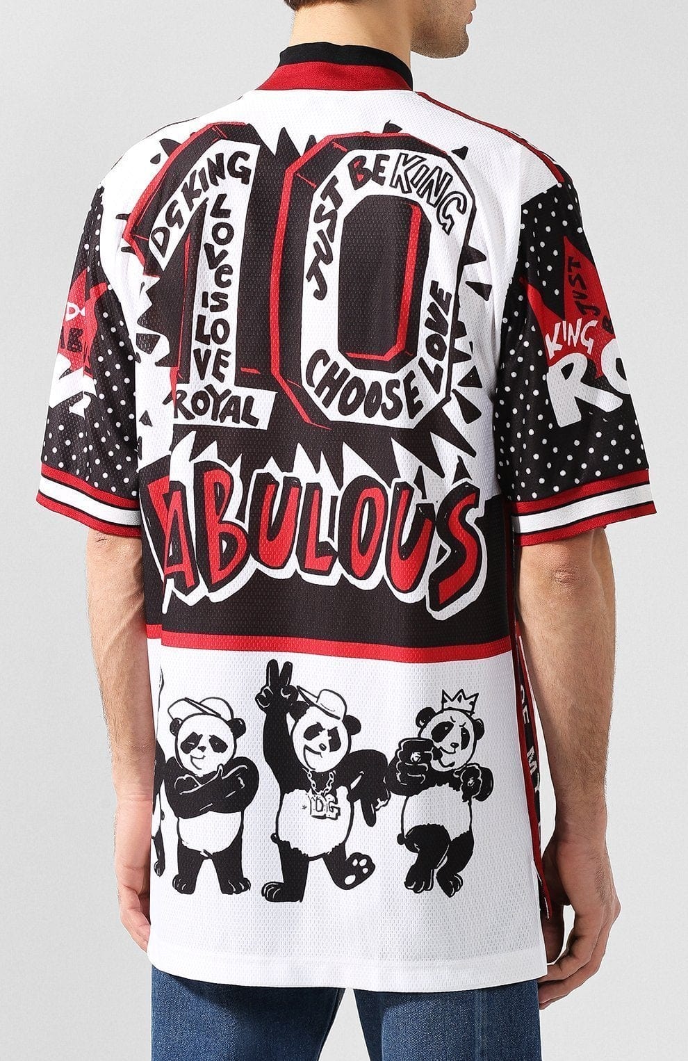 Dolce & Gabbana King Panda-Print Shirt