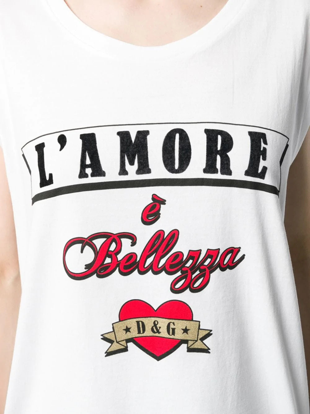 Dolce & Gabbana L'Amore Sleeveless T-Shirt