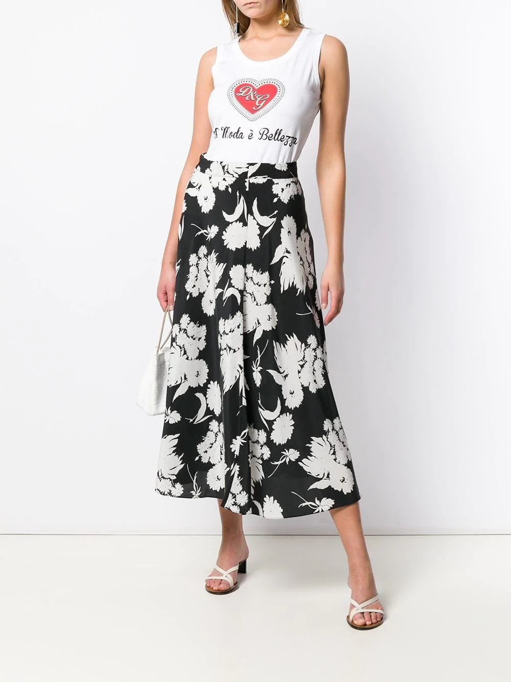 Dolce & Gabbana LaModaèBellezzaプリントタンクトップ Dolce & Gabbana LaModaèBellezzaプリントタンクトップ