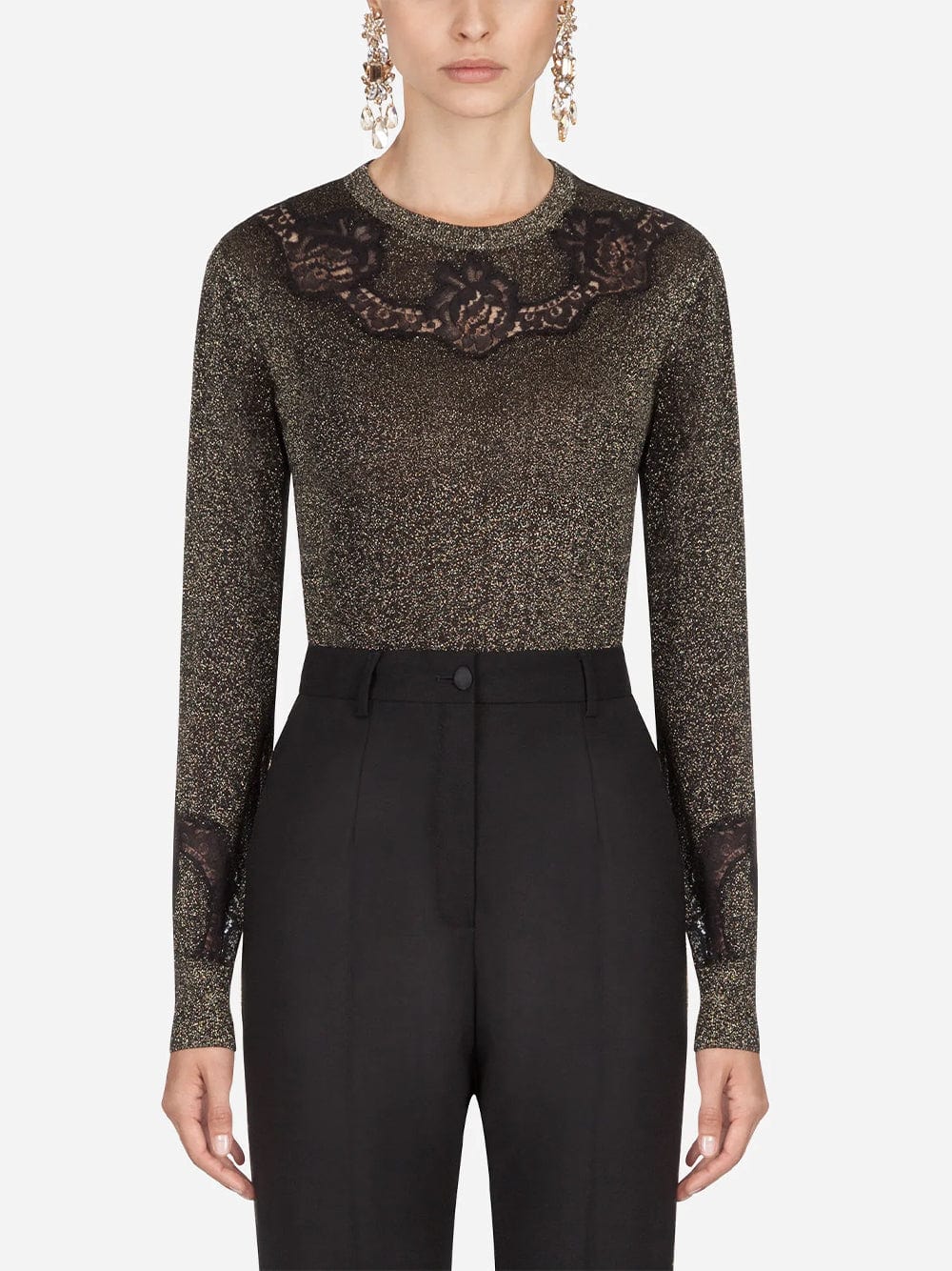 Dolce & Gabbana Lace-Insert Sweater