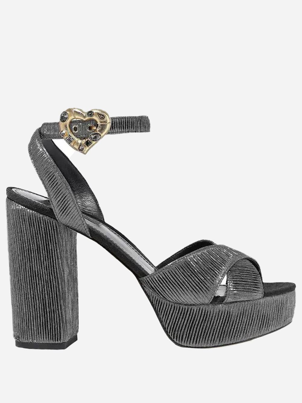 Dolce & Gabbana Lamé Embellished Platform Sandals