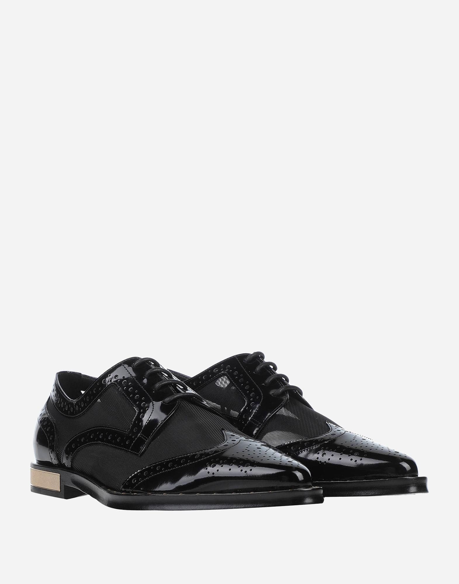 Dolce & Gabbana Leather Brogue Lace-Up Shoes