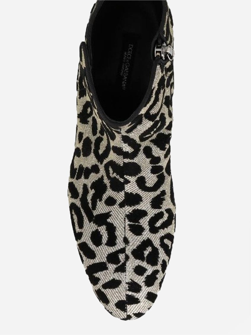 Dolce & Gabbana Leopard Chelsea Ankle Boots