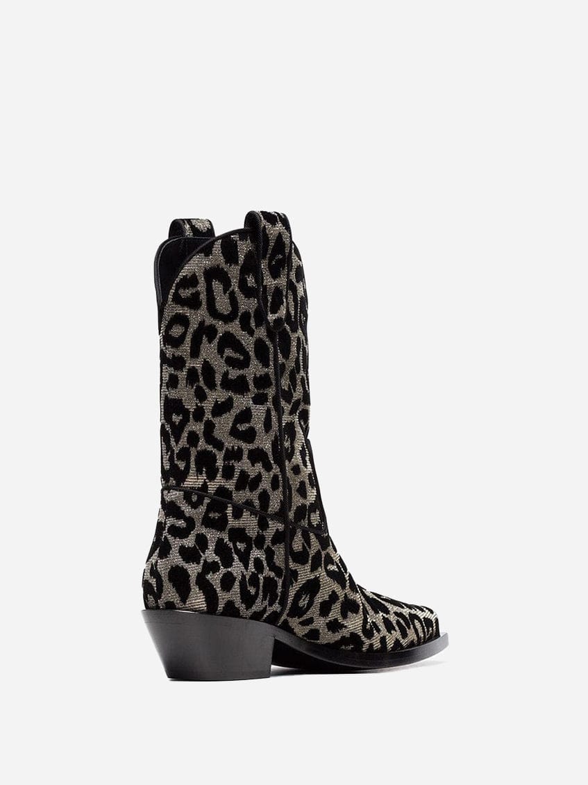 Dolce & Gabbana Leopard Cowboy Boots