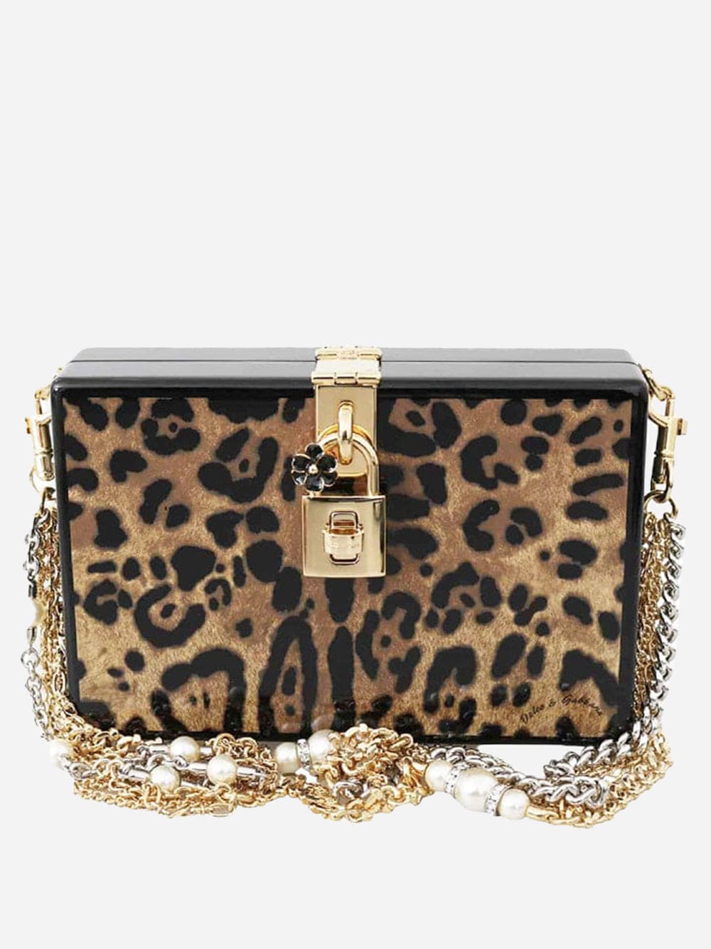 Dolce & Gabbana Leopard-Print Clutch Box