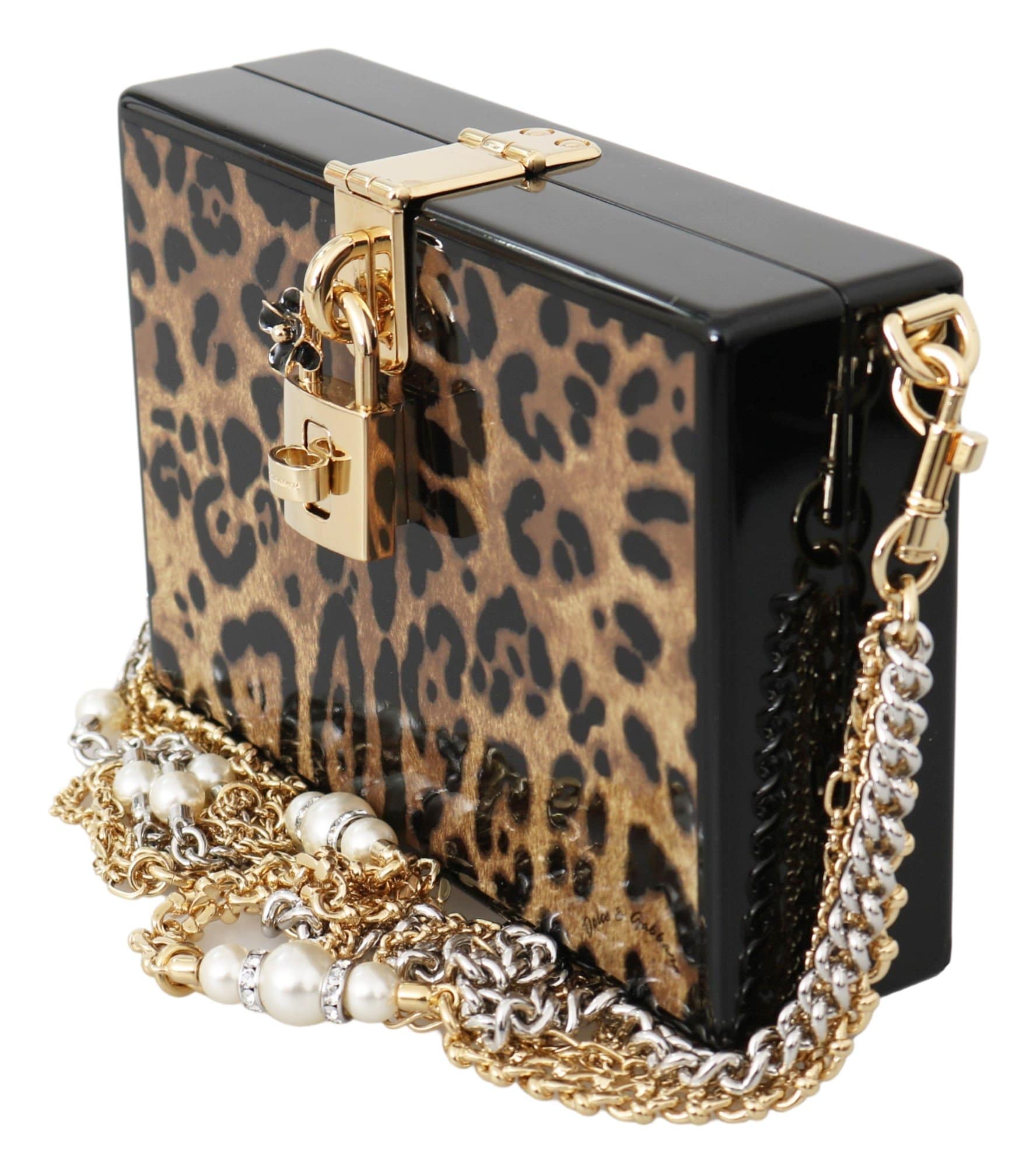 Dolce & Gabbana Leopard-Print Clutch Box