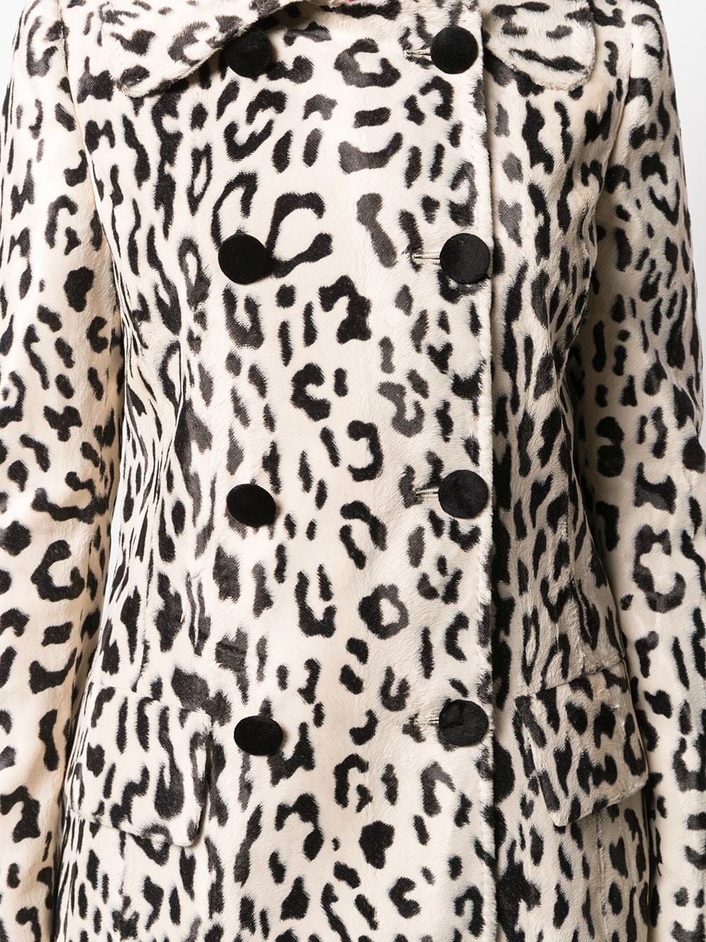 Dolce & Gabbana Leopard Print Double-Breasted Coat