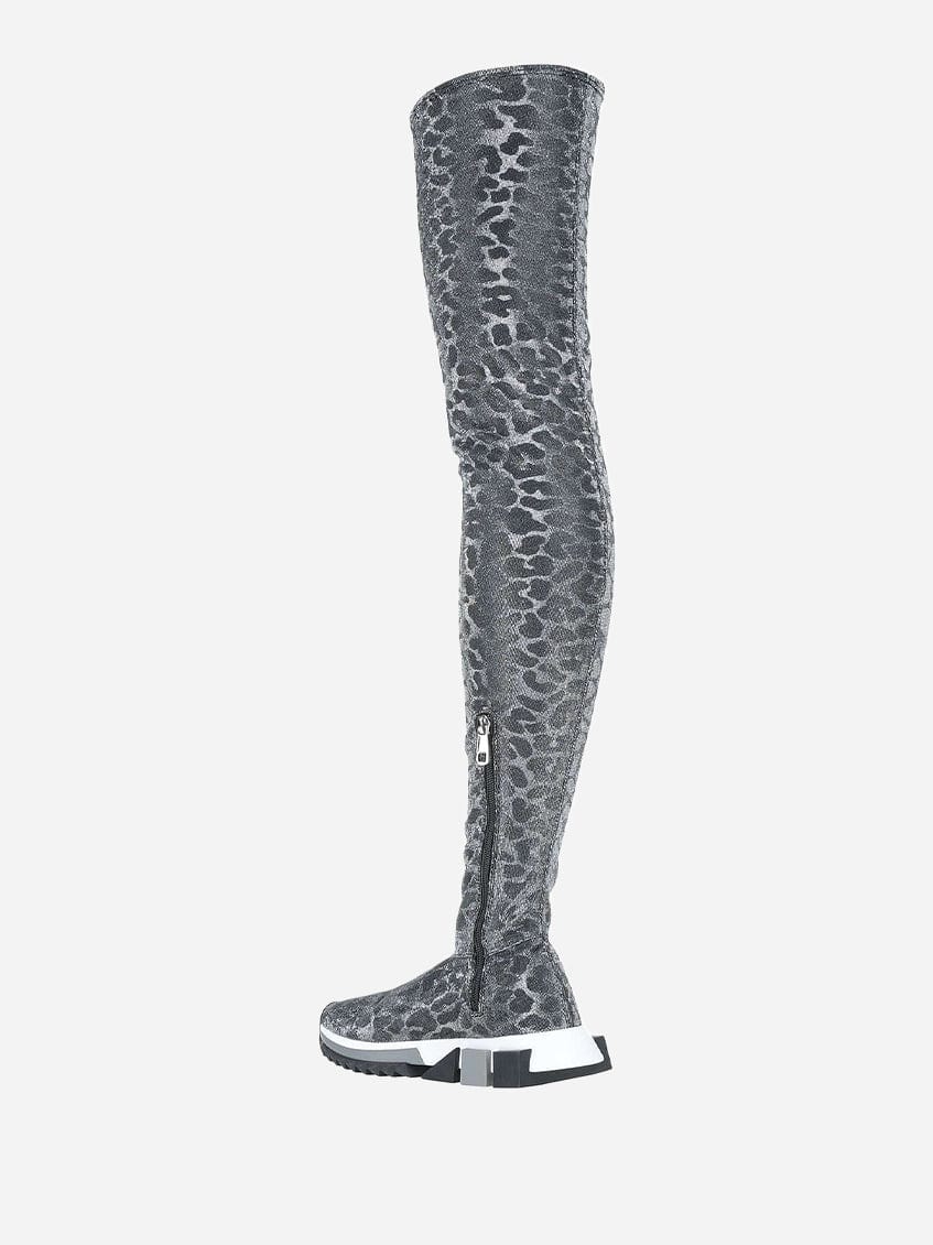 Dolce & Gabbana Leopard-Print Sock Sneakers