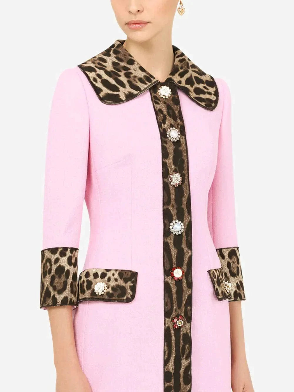 Dolce & Gabbana Leopard-printed coat, Women's Clothing
