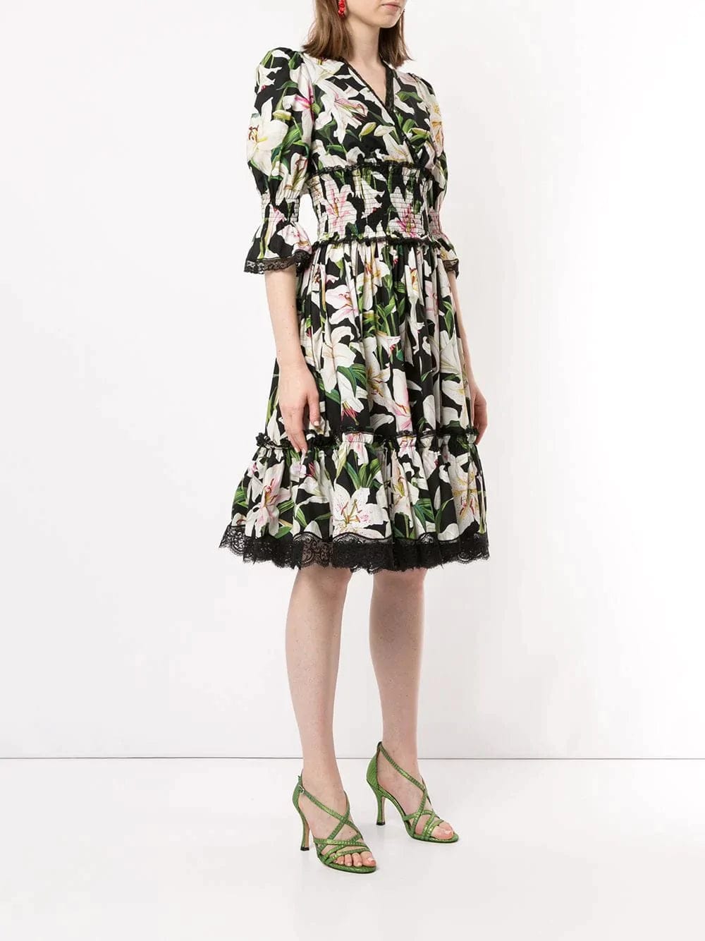 Dolce & Gabbana Lily Print Dress