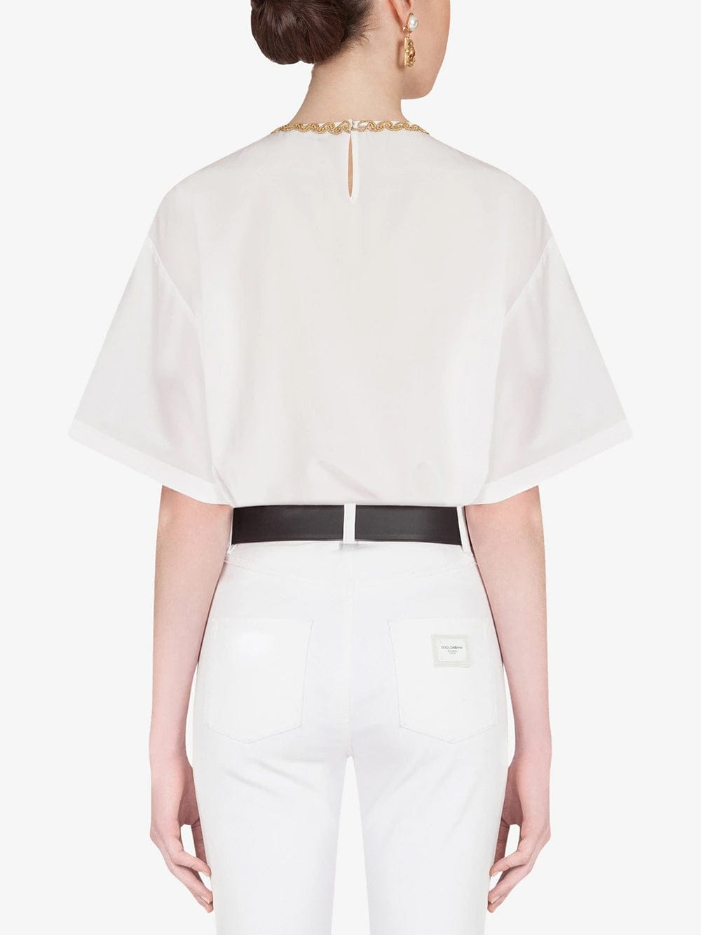 Dolce & Gabbana Logo-Embroidered T-Shirt