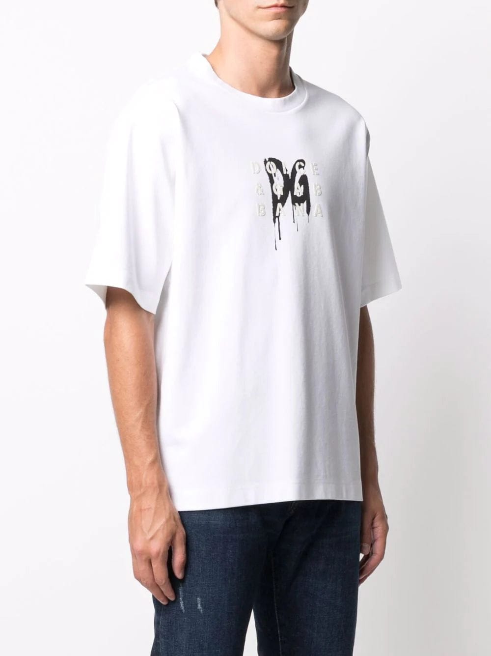 Dolce & Gabbana Logo-Print Short-Sleeve T-Shirt