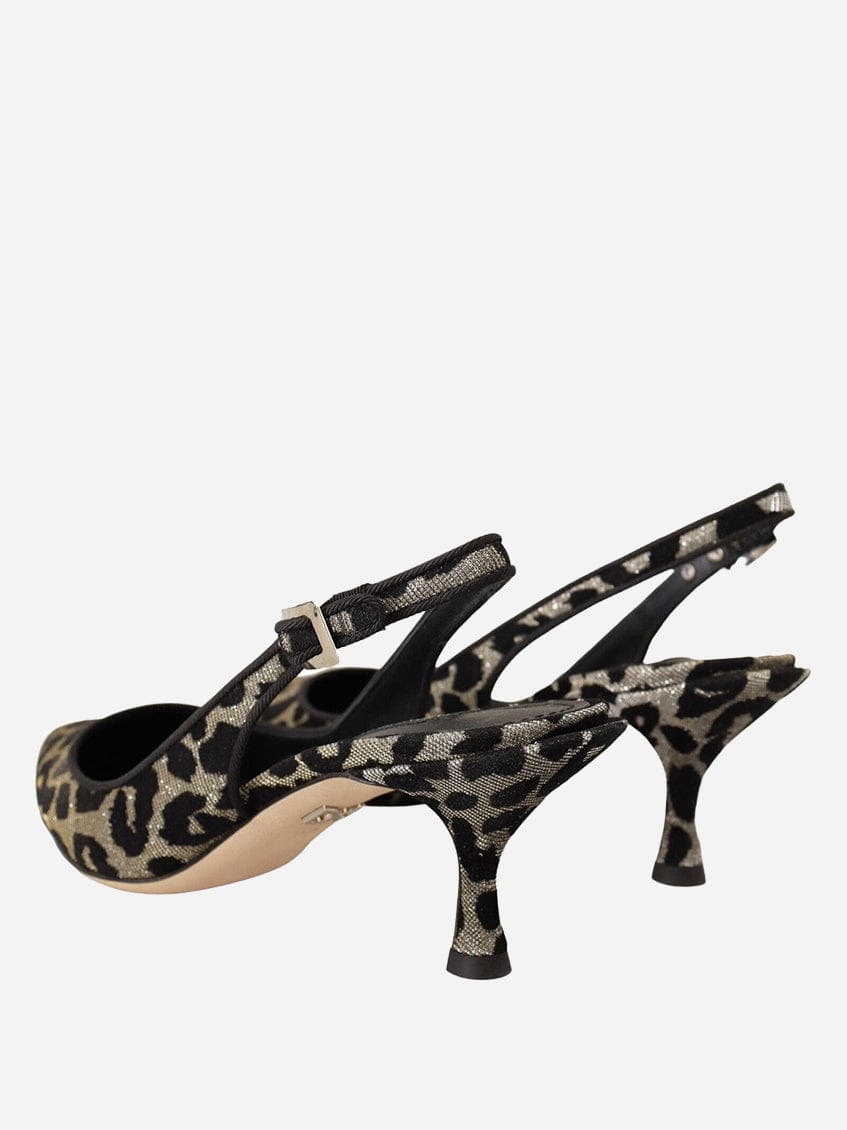 Dolce & Gabbana Lori Leopard Slingback Pumps