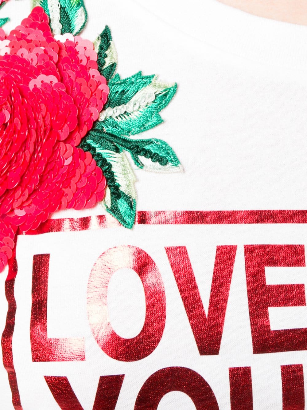 Dolce & Gabbana Love Print Bongline T-Shirt