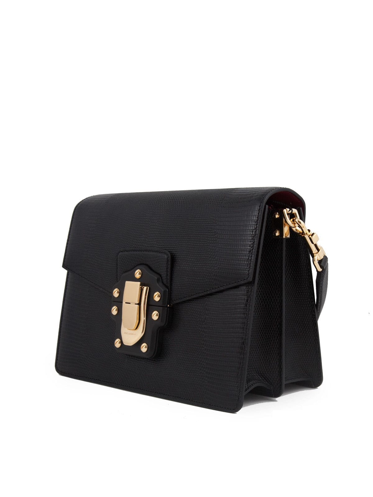 Dolce & Gabbana Lucia Iguana-Effect Shoulder Bag