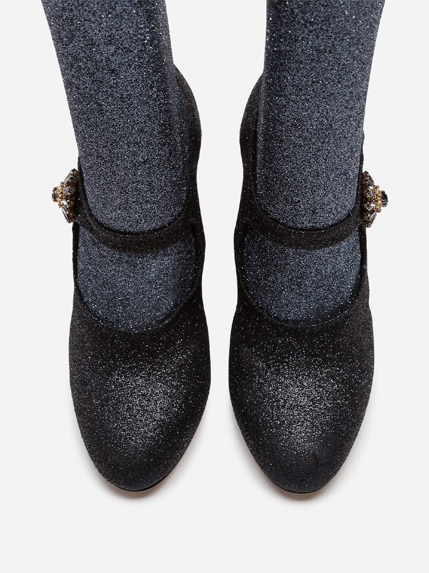 Dolce & Gabbana Lycra Mary Jane Sock Boots