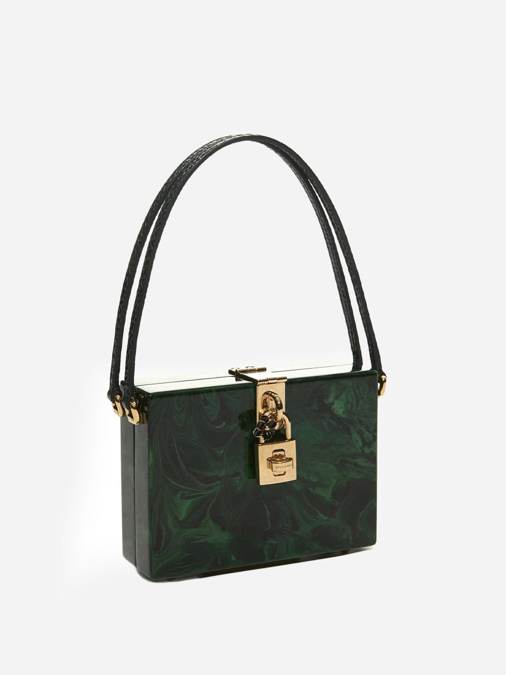Dolce & Gabbana Marble-Effect Plexi Clutch Bag