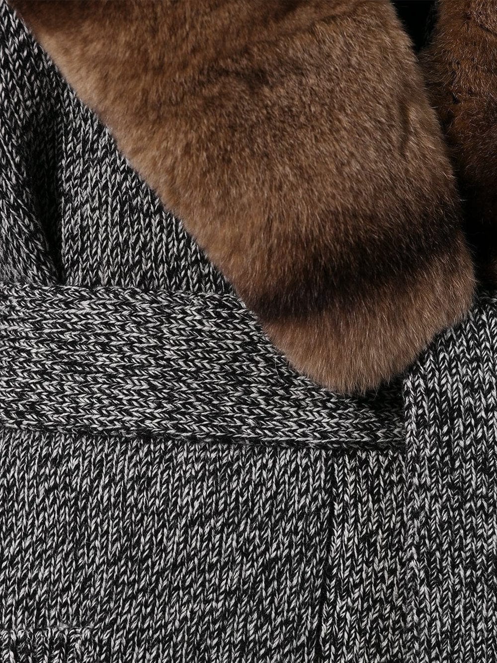 Dolce & Gabbana Maxi Cardigan With Fur