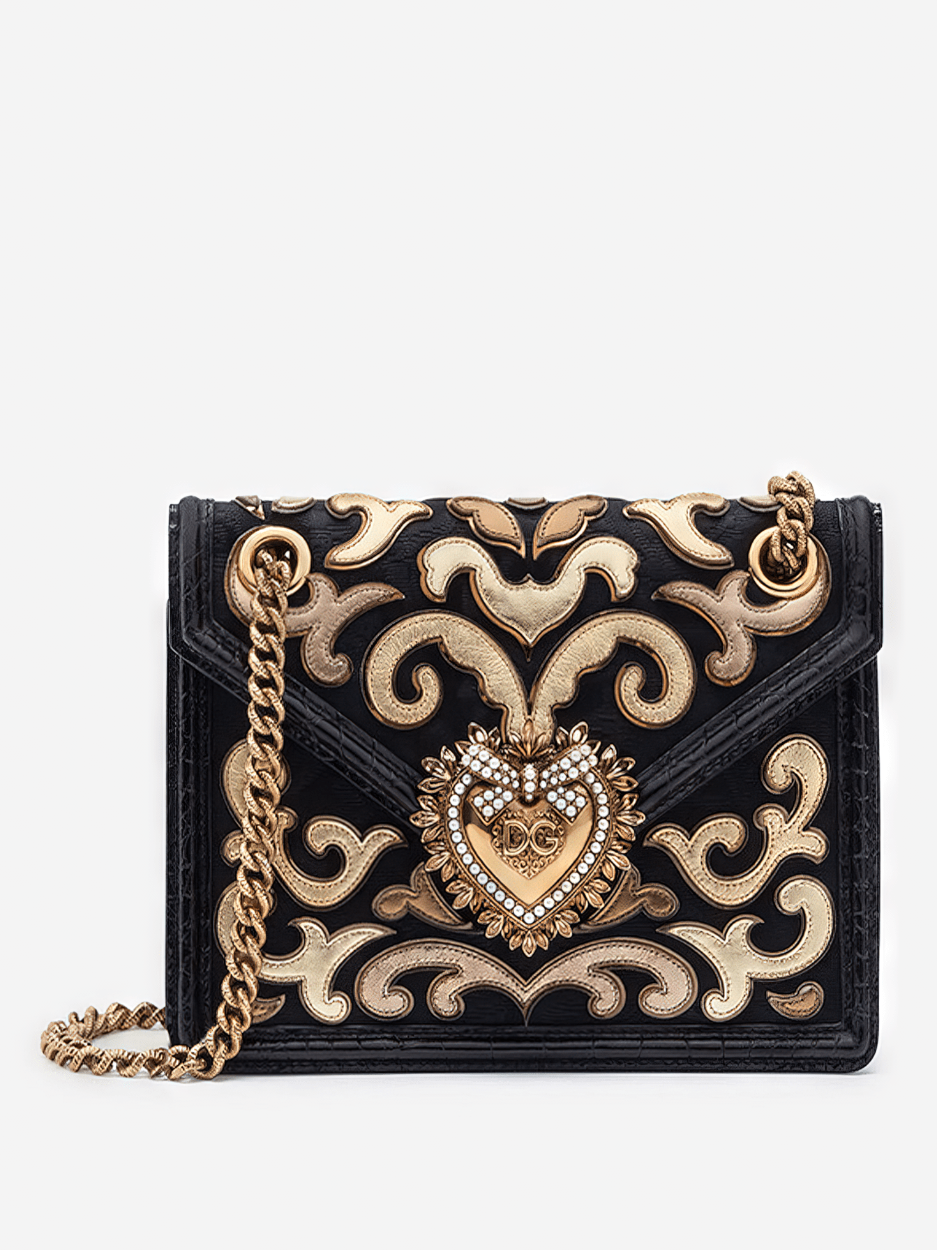 Dolce & Gabbana Medium Brocade Devotion Bag