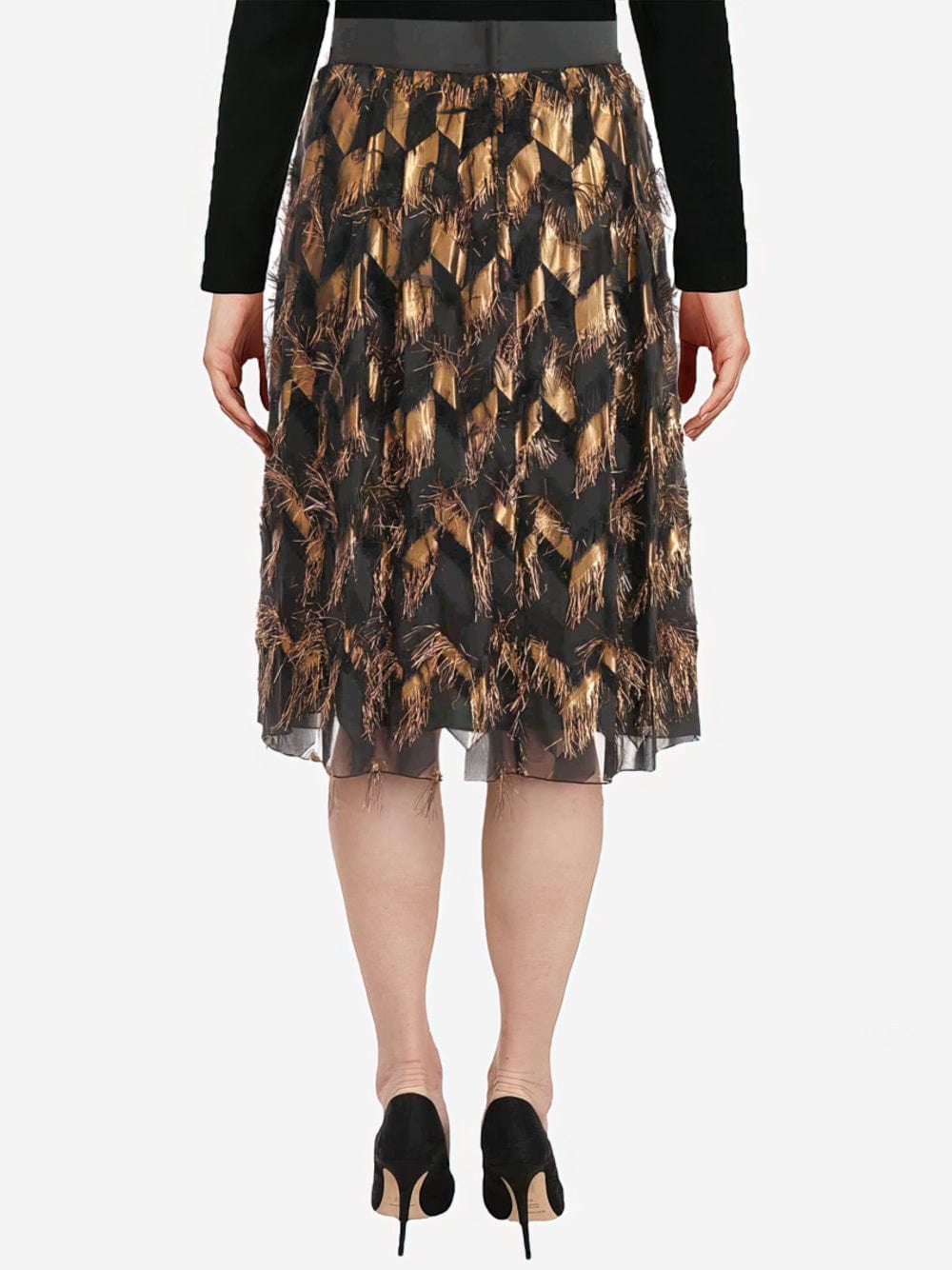 Dolce & Gabbana Metallic Pencil Skirt