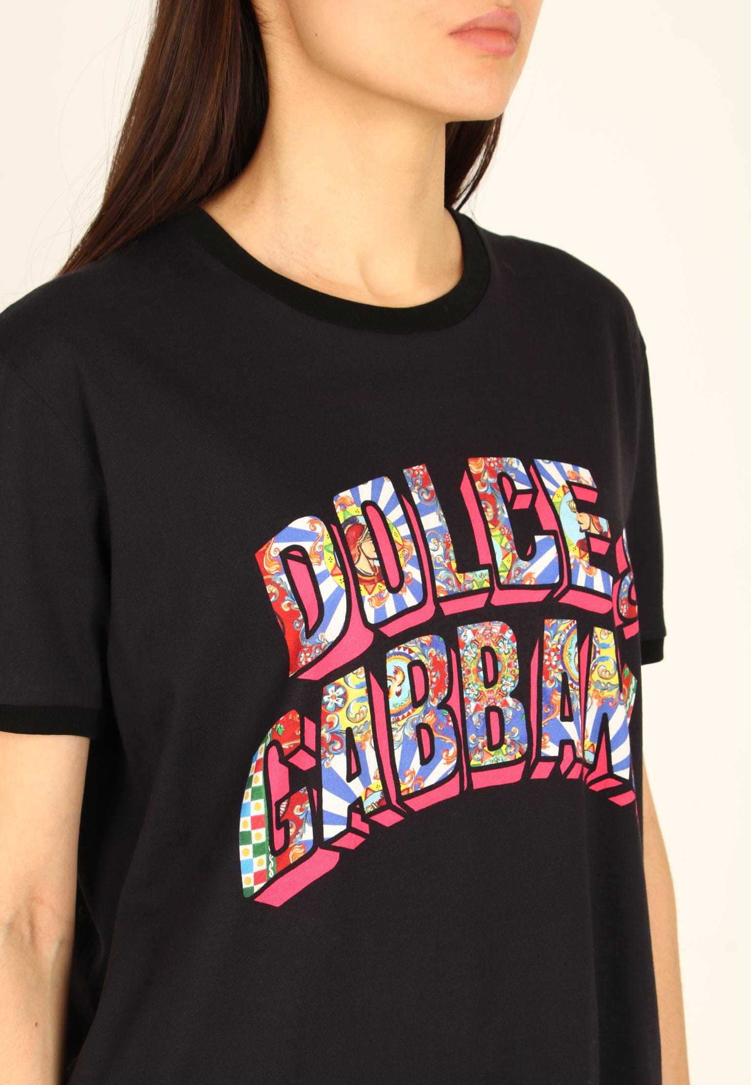 Dolce & Gabbana Multicolor Logo T-Shirt