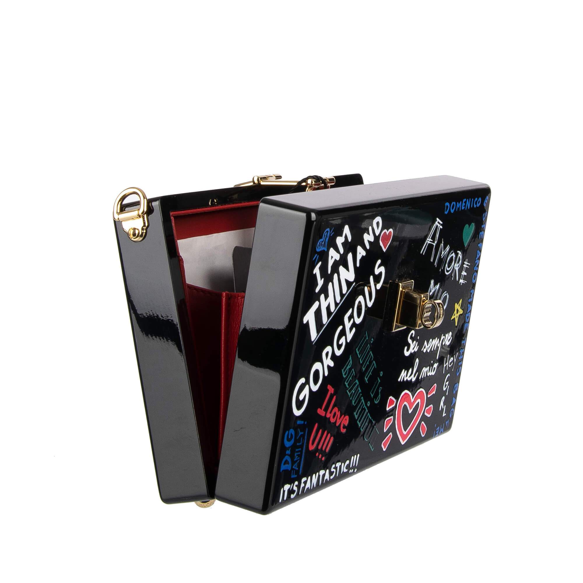 Dolce & Gabbana Mural Print Box Clutch Bag