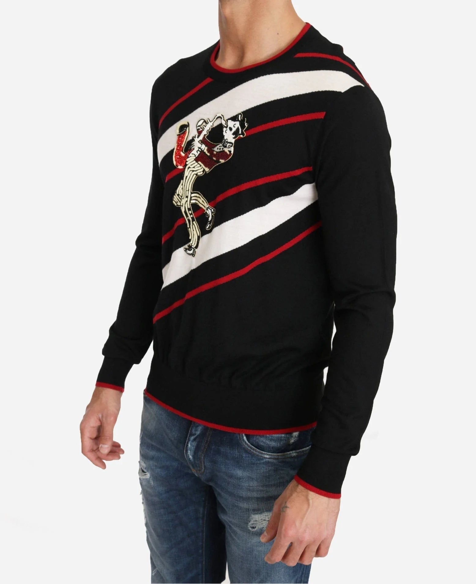 Dolce & Gabbana Musician-Embroidery Sweater