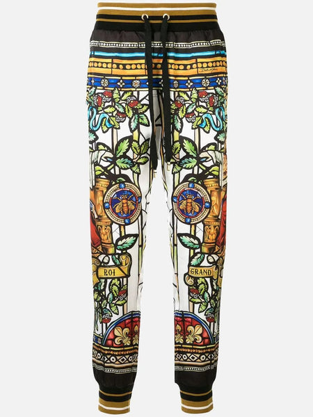 Dolce & Gabbana Chenille Track-pants in Natural