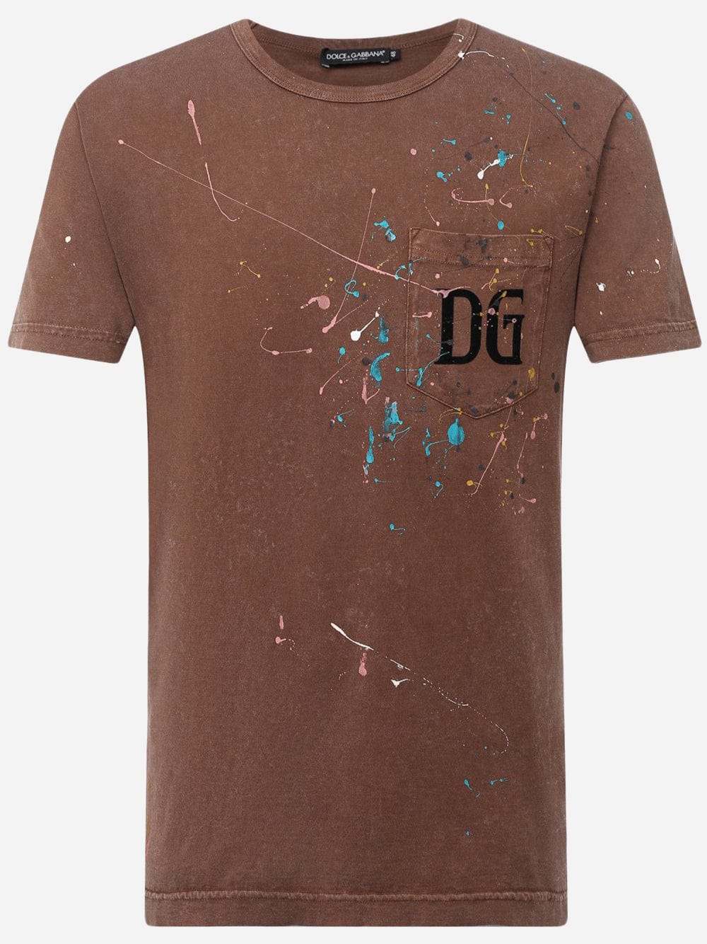 Dolce & Gabbana Paint-Splatter Logo T-Shirt