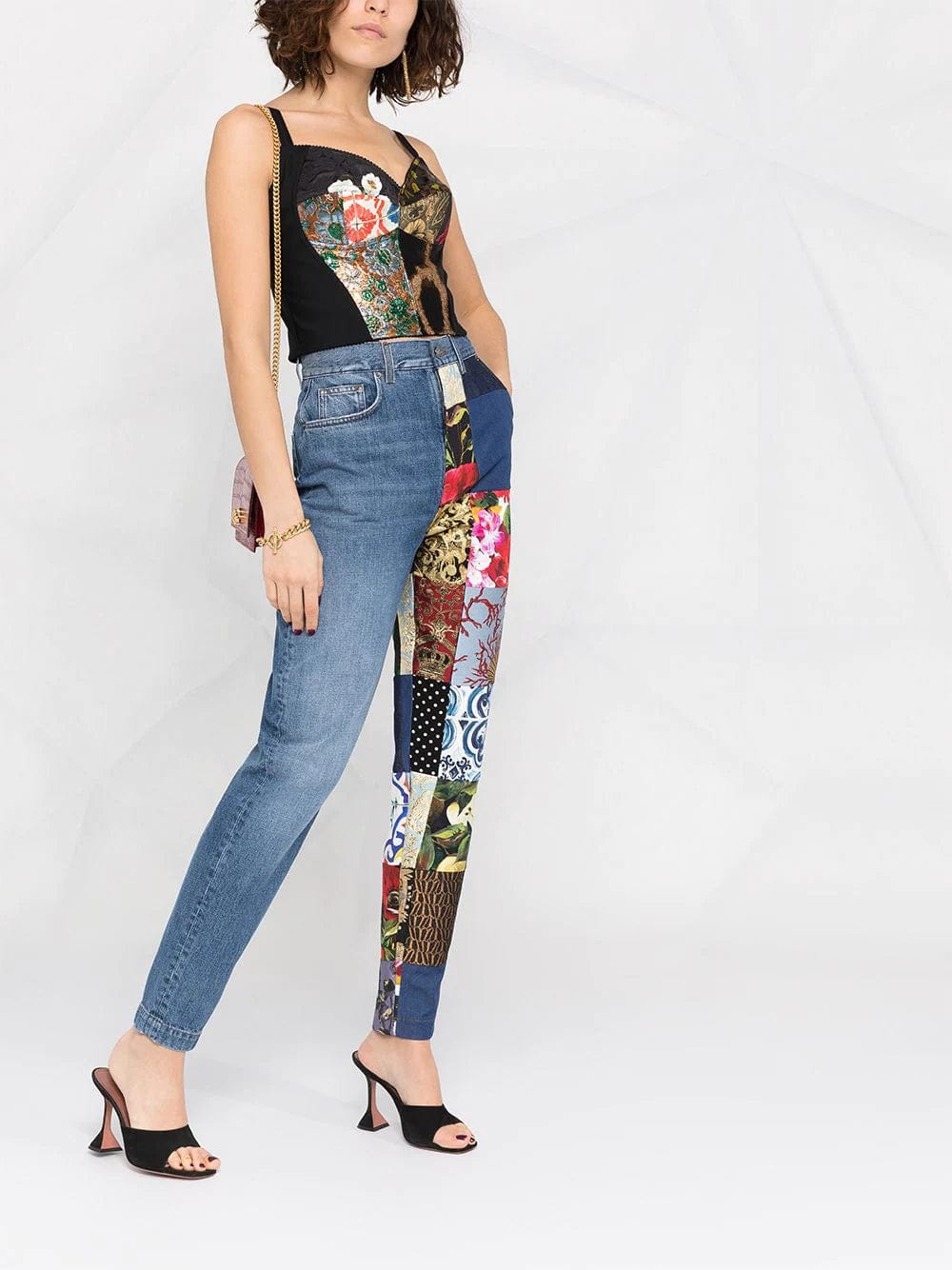 Dolce & Gabbana Patchwork-Detail Jeans