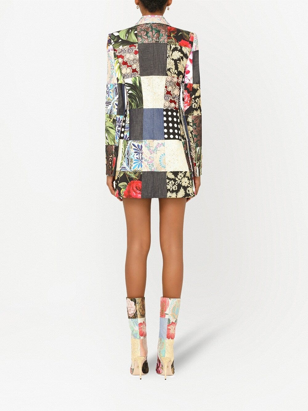 Dolce & Gabbana Patchwork-Print Blazer