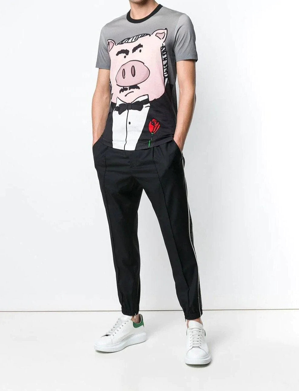 Dolce & Gabbana Pig-Print T-Shirt