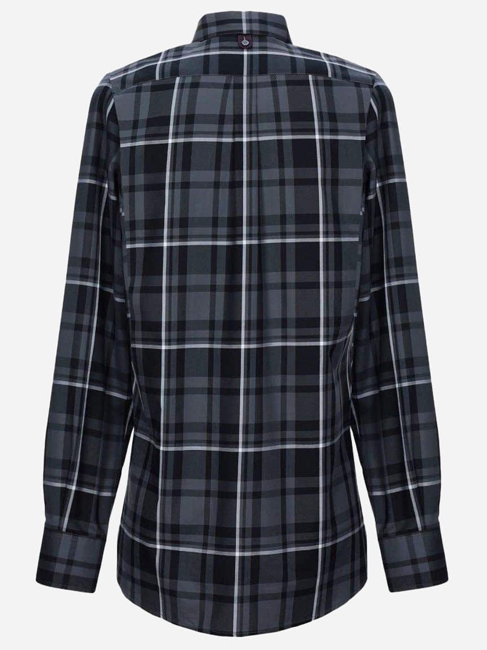 Dolce & Gabbana Plaid Shirt Heart Collar Shirt