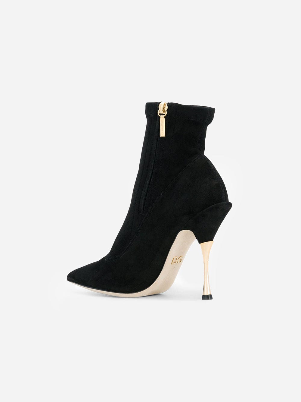 Dolce & Gabbana Pointed Suede Ankle Boots