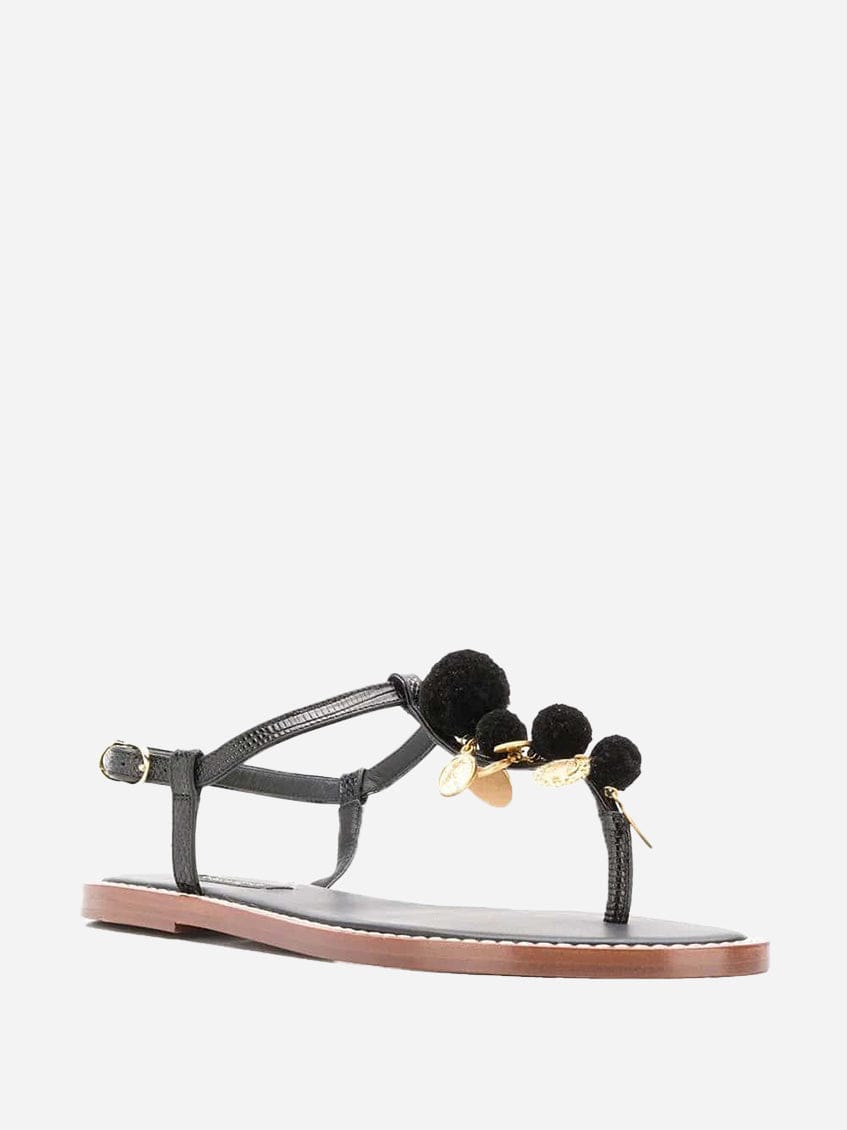 Dolce & Gabbana Pom Pom Sandals